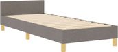 vidaXL Bedframe met hoofdeinde Taupe 80 x 200 cm Stof
