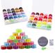 Omgoods - Set de 50 bobines avec aiguilles et boîte de rangement pour machine à coudre