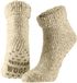 Apollo Chaussettes d'intérieur antidérapantes en laine pour enfants gris taille 27-30