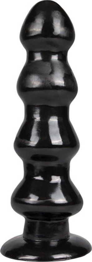 Master Series Grote Raket Dildo Met Zuignap - Zwart