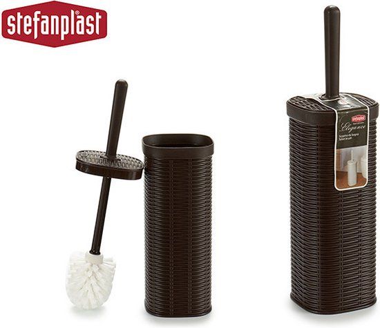 Stefanplast Elegance Toiletborstel & Houder - Bruin