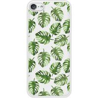 Apple iPod Touch Feuilles de monstera Verstevigd hoesje met sublimatie bedrukking