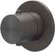 IVY Concord Afbouwdeel Inbouwthermostaat Symmetry met Rond Rozet - RVS 316 Geborsteld Carbon Black PVD