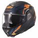 LS2 Helm Advant II Glide FF910 zwart / oranje maat 3XL