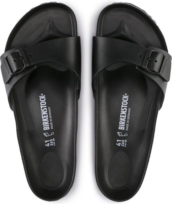 Birkenstock Madrid EVA Black Narrow Dames Slippers