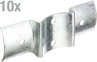 Alberts 867096 Beslag voor hekwerk | thermisch verzinkt | voor palen en staketsels Ø100 mm | 70 x 200 mm | Set van 10
