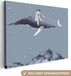OneMillionCanvasses Canvas Print - Abstract - Walvis - 120x90 cm - Modern - Multi