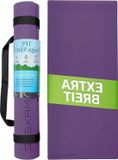 Holland Connections Tapis de yoga XXL antidérapant tapis de fitness plus large tapis de gymnastique grand pour un confort maximal tapis de Pilates en TPE biodégradable écologique violet.