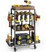 Unyqoos Grande chariot de rangement d'outils mobile avec plusieurs compartiments pour atelier