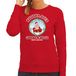 Bellatio Decorations foute Kersttrui/sweater voor dames - buddha says cheers & relax - rood - wijn XL