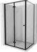 Mexen Mist-F douchecabine vouwbaar links 110 x 120 cm, zwart frame, noir