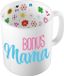 Bellatio Decorations Cadeau koffie/thee mok voor mama - blauw - bonus mama - Moederdag