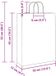 vidaXL Papieren zakken 50 st met hengsels 32x12x42 cm bruin