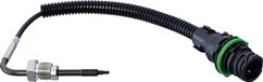 HELLA Capteur de température gaz d'échappement, vissé, 2 pôles, câble de 180 mm, adapté pour, entre autres, Mercedes-Benz VARIO