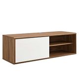 MODWAY EEI-4264-WAL-WHI Transmitter 46 inch wandhouder, tv-standaard, walnootwit