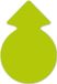 Folia Neon pijlen van karton (20 stuks)