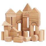 Petit Jour Bouwstenen van natuurlijk hout, FSC™, 60 stuks