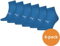 Puma Sport Quartersokken Light 6-pack Blauw-43/46
