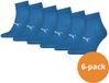 Puma Sport Quartersokken Light 6-pack Blauw-43/46