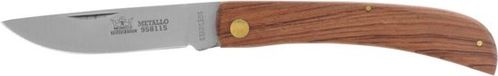 Metallo Zakmes - Inklapbaar - RVS Lemmet - Houten Heft - 85 mm