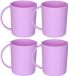 Plasticforte Verre incassables - 6x - Plastique - 350 ml - Violet - Enfants