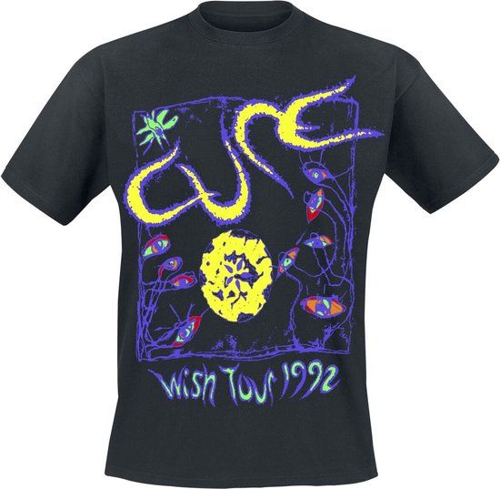 The Cure Tour '92 Heren T-shirt - zwart - 3XL