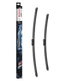 BOSCH Wischblatt 3397007639 | Set van 2 vervangende messen - wordt geleverd met voorgemonteerde adapter - alleen voor linkse aandrijving (EU)