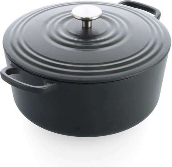 BK Bourgogne Braadpan 28cm Earl Grey - Gietijzer - 6.7L - Inductie