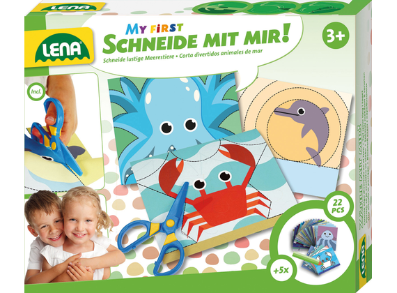 Lena Let's cut together Sea animals - 20 pieces