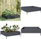 vidaXL Jardinière surélevée 100x100x33,5 cm acier anthracite