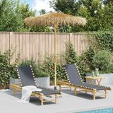 Maison Exclusive - Tiki-parasol met bananenblad-dak, 180 cm, bamboe