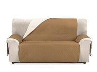 Cardenal Textil Rubi bankovertrek, tweekleurig, omkeerbaar, polyester, ecru/beige, 2-zits
