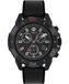 Timex Expedition North 42 mm herenhorloge - Zwarte tweeledige lederen band, veganistisch, met snelsluiting, zwarte wijzerplaat, zwarte kast TW2W16000