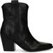 Manfield Leren Cowboylaarzen Zwart