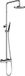 Hotbath Cobber X - Stortdoucheset - 200 mm Hoofddouche - 360 mm Hartafstand - Glijstang - Rond Model Handdouche - Chroom - Hoogglans - Opbouw - 1/2 Inch Aansluiting