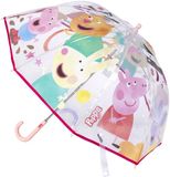 Peppa Disney Peppa Pig Paraplu - Transparant/Roze - 71 cm