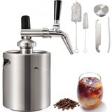VEVOR Machine à café Acier inoxydable 2L Café Cold Brew Niro Machine à café Cold Brew Machine à café Filtre