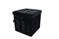 Velvet Black 38 x 38 with Pockets + Buttons
