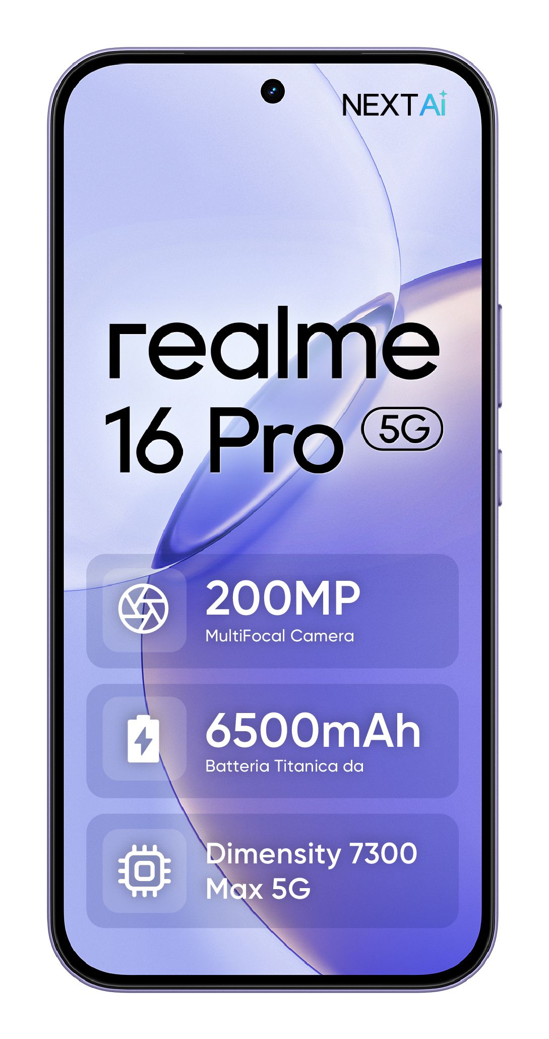 realme 16 Pro 17,3 cm (6.8") Dual SIM 5G 8 GB 512 GB Paars