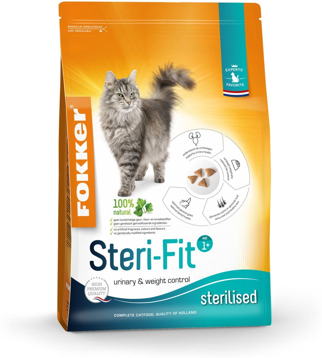 Fokke, R. kat steri-fit kattenvoer 2,5 kg