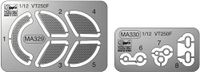 Hasegawa 21750 1/12 foto-bits onderdelen, Honda VT250F modelbouwset, meerkleurig