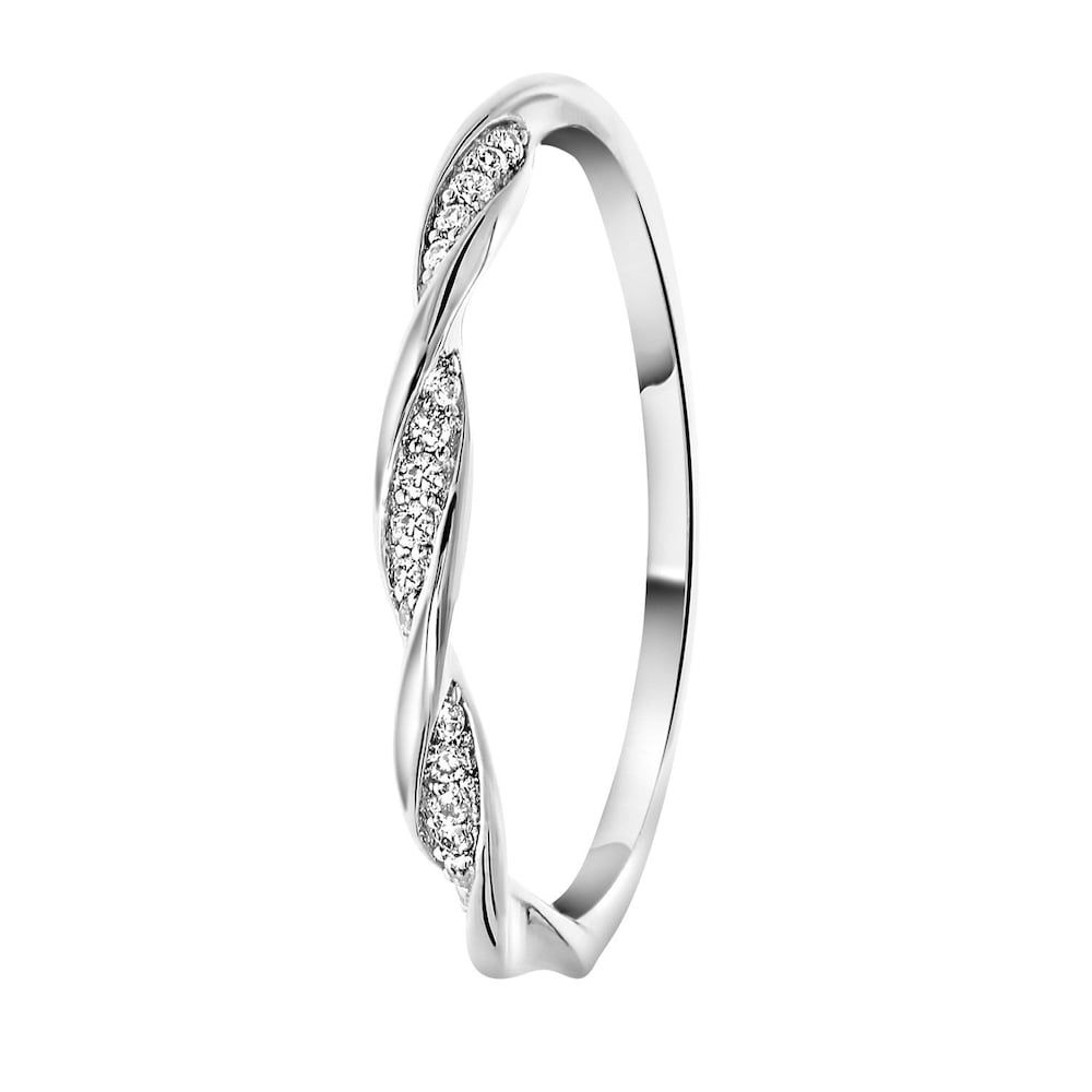 Lucardi Ring Zilver - zilverkleurig Dames Ring