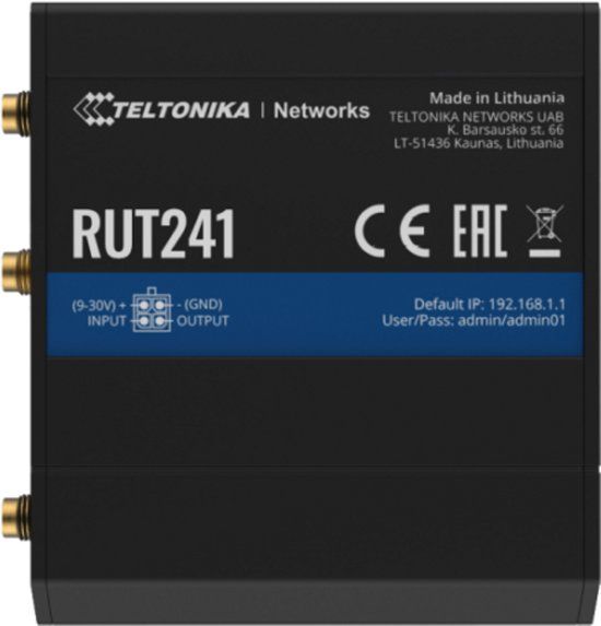 Teltonika RUT241 eSIM router, 4G LTE, M2M
