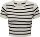 JDY Dames Basic Crop Top Effen Korte Mouw Ronde Hals Shirt Kort Geribbeld Bovenstuk JDYCIKELLINE