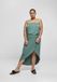Urban Classics Viscose Bandeau High low jurk 4XL Groen