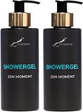 Splashbox Cosmetics Showergel Zen Moment 300 ml - gouden pomp - 2 stuks