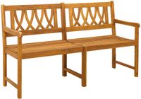vidaXL Tuinbank Naturel 150 x 56 x 90 cm Massief Acacia Hout