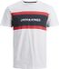 JACK & JONES JWHSHAKE TEE SS CREW NECK JNR T-shirt Garçon Blanc Coton Taille 152