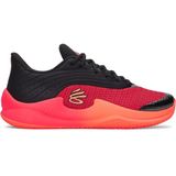 Under Armour Curry Splash 26 Basketbalschoenen Unisex Zwart/Elektrisch Tangerine/Racer Red Maat 43