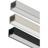 Häfele LOOX5 Profilé de soubassement LED 2102 en aluminium largeur intérieure 11 mm, profilé argent - 3000 mm